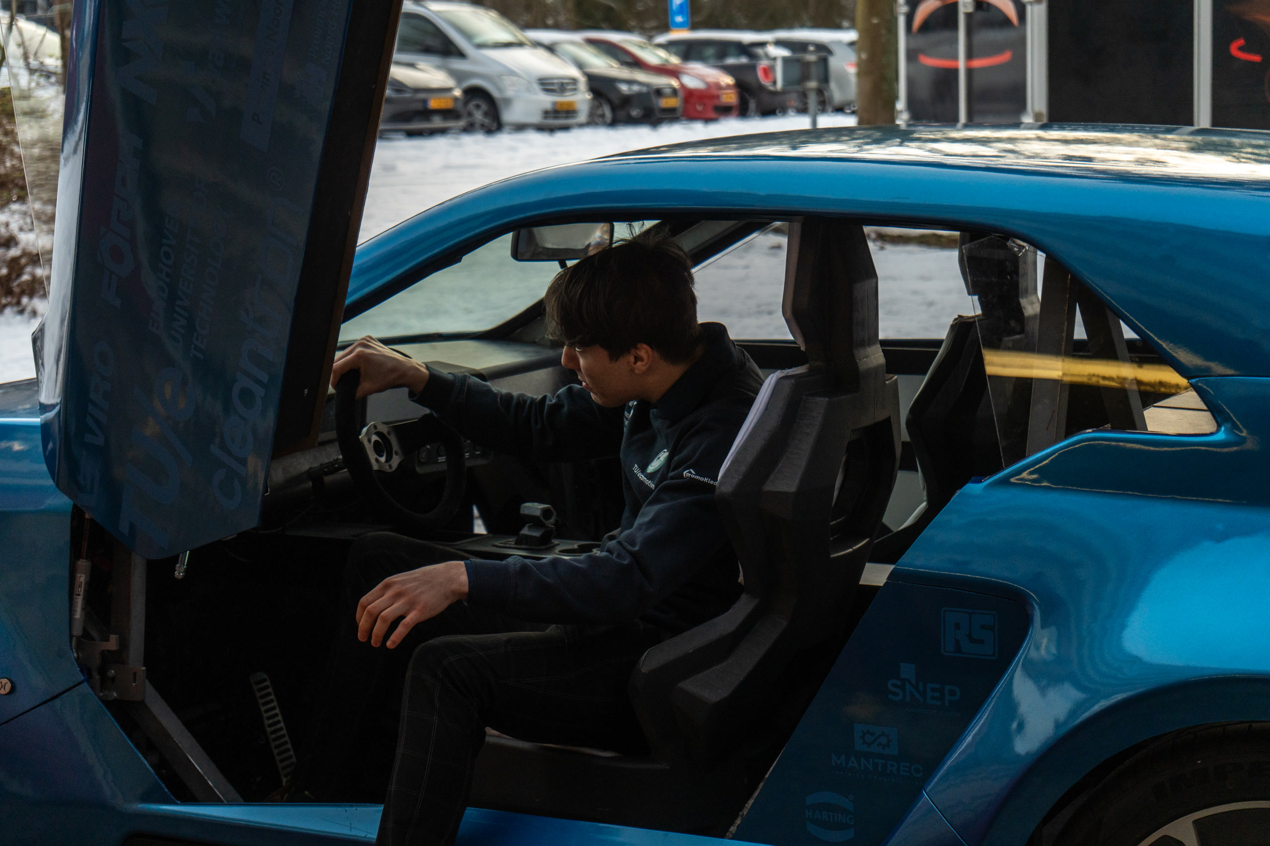 Driver seated inside ARIA