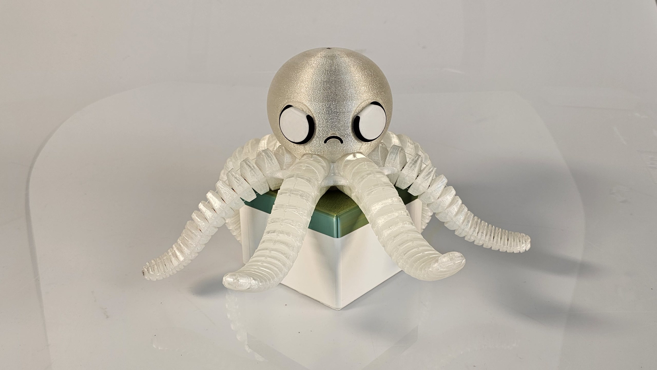 Octoping in angry expression