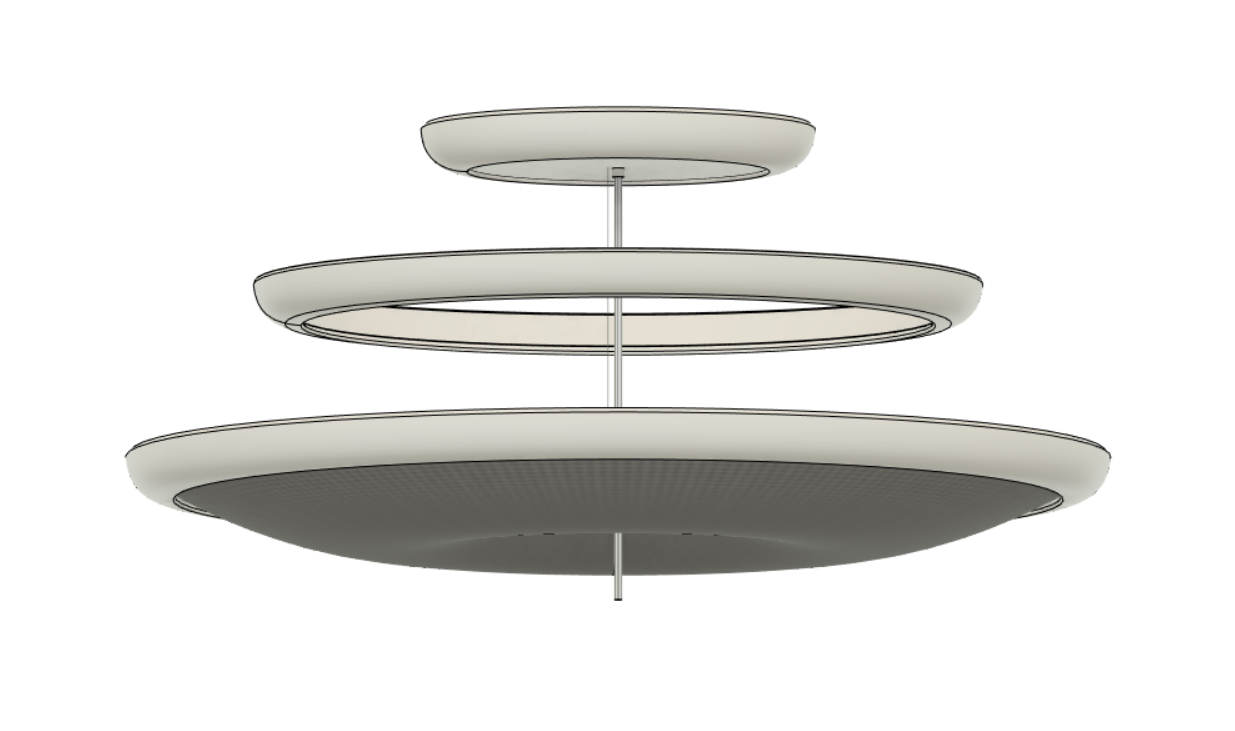 Final ring form with outer curvature