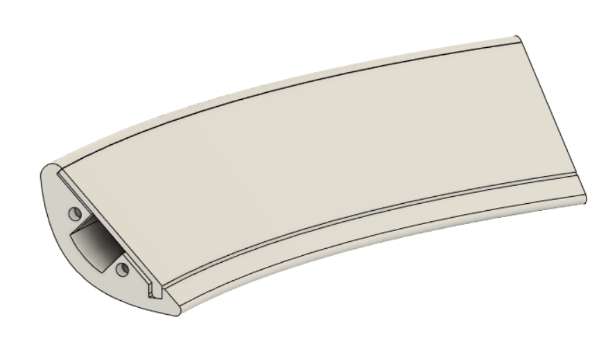 3D-printable ring segment exploded view